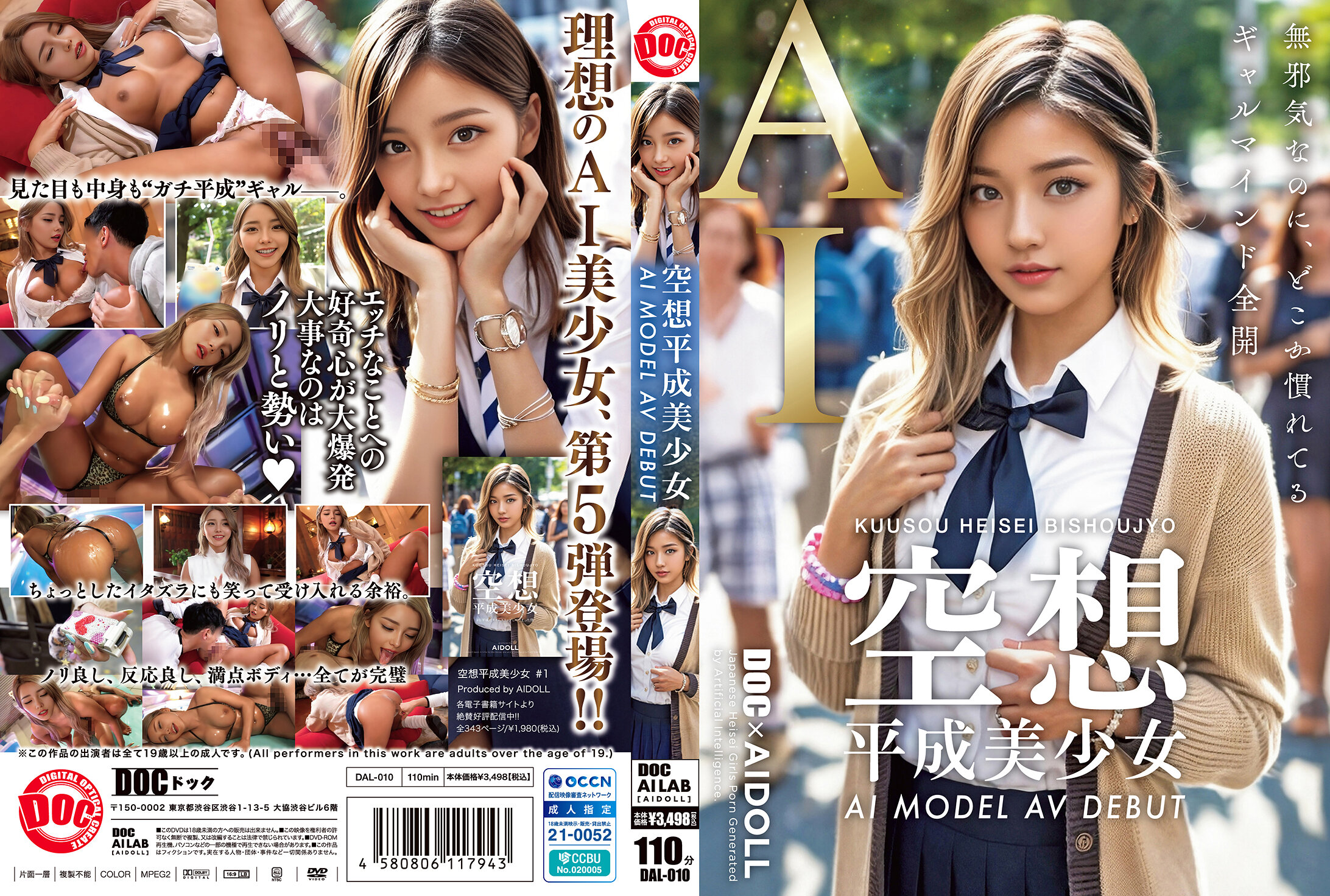DAL-010 - 幻想平成美少女 AI 模特 AV 出道 - 阿寶影音-成人影片,AV,JAV-專注精品‧長久經營